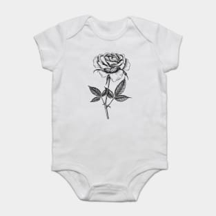 Rose drawing Baby Bodysuit